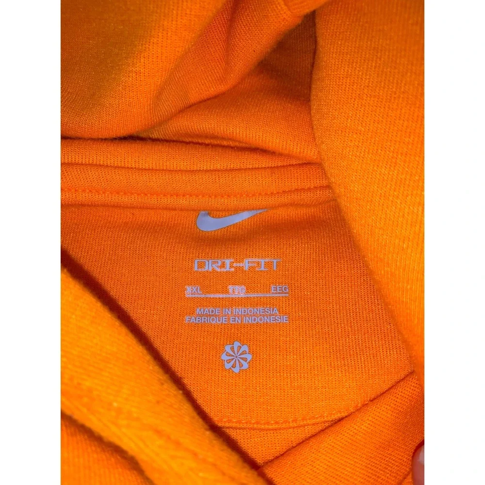 Nike Tennessee Volunteers Hoodie‎ Mens Orange Dri-FIT Center Swoosh Zip Pockets